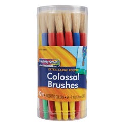 Image for Creativity Street Colossal Brush Set, Round, Easy Grip Handles, Set of 30 from School Specialty