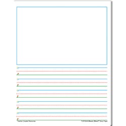 Image for Teacher Created Resources Smart Start Story Paper, Grade 1 to 2, 5/8 Inch Rule, 8-1/2 x 11 Inches, 40 Sheets from School Specialty