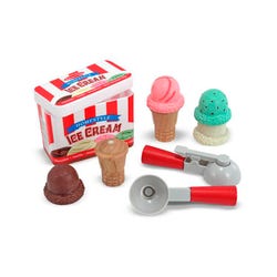 Image for Melissa & Doug Scoop and Stack Ice Cream Cone Playset, 9 Pieces from School Specialty