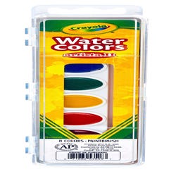 Image for Crayola Artista II Watercolor Paint, Oval Pan, Assorted 8-Color Set from School Specialty