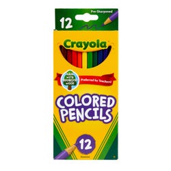 Image for Crayola Full Size Colored Pencils, Assorted Colors, Set of 12 from School Specialty