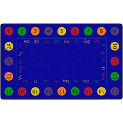 Image for Childcraft Colorful Circles ABC123 Carpet, Rectangle from School Specialty