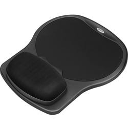 Image for Fellowes Easy Glide Gel Mouse Pad with Wrist Rest, 10 x 12 Inches, Black from School Specialty