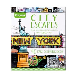 Image for Crayola Adult Coloring Book, City Escapes from School Specialty