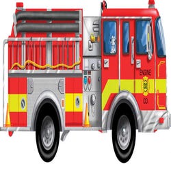 Image for Melissa & Doug Giant Fire Truck Floor Puzzle, 24 Pieces from School Specialty