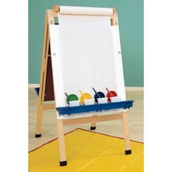 Image for Childcraft Double Adjustable Easel, Dry Erase Panels, Paper Roll, Holder, 24 x 26-5/8 x 44-1/2 Inches from School Specialty