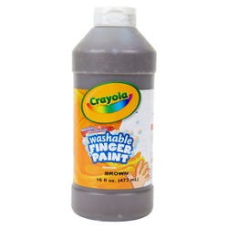 Image for Crayola Washable Finger Paint, Brown, Pint from School Specialty