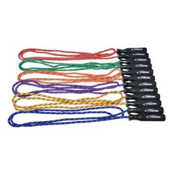 Image for Sportime 8mm Polypropylene Braided Jump Rope, 8 Foot, Assorted Color, Set of 6 from School Specialty