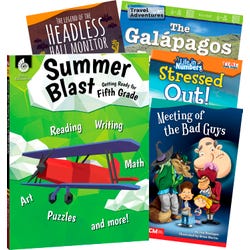 Teacher Created Materials Learn-at-Home Summer Reading Bundle, Grade 5, Set of 5 Item Number 2088885