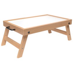 Image for Childcraft Folding Wood Tray with Dry Erase Markboard, Folding Legs, 25-1/2 x 13-3/4 x 9 Inches from School Specialty