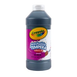 Image for Crayola Artista II Washable Tempera Paint, Black, Pint from School Specialty