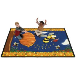 Image for Flagship Carpets Busy Bee Rug, 6 x 9 Feet, Rectangle from School Specialty