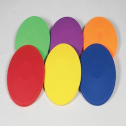 Image for Sportime SuperSafe DiskUs, 6 x 1-1/4 Inches, Assorted Colors, Set of 6 from School Specialty