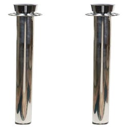 Image for Tatco Crowd Control Stanchion Post, 41 in, Polished Chrome, Pack of 2 from School Specialty