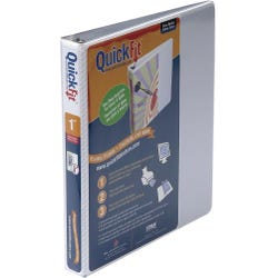 Image for Stride QuickFit View Binder, 1 Inch D-Ring, White from School Specialty
