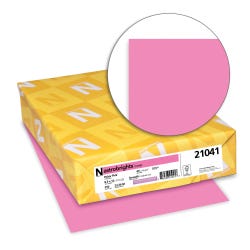 Image for Astrobrights Card Stock, 8-1/2 x 11 inches, 65 Pound, Pulsar Pink, Pack of 250 from School Specialty