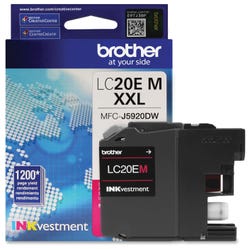 Image for Brother LC20EM Ink Cartridge, 1200 Page Yield, Magenta from School Specialty