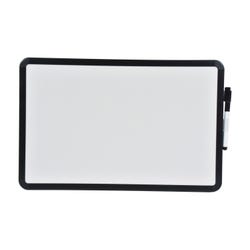 Image for School Smart Dry Erase Board with Marker, Black Frame, 11 x 17 Inches from School Specialty