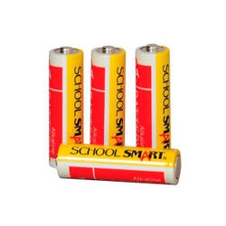 Image for School Smart Alkaline Batteries, AA, Pack of 4 from School Specialty