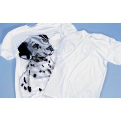 Gildan Heavyweight Cotton-Blend T-Shirt, Crew Neck, Medium, White Item Number 406803