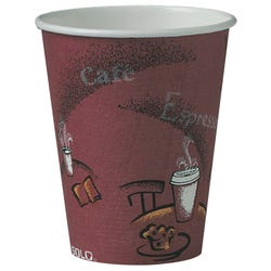 Solo Cup Bistro Design Disposable Paper Cups -- Hot Cups, Paper, Poly Lined Inside, Item Number 2007493
