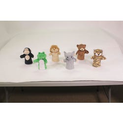 Image for Childcraft Wild Animal Puppets for Kids, 8-1/2 Inches, Set of 6 from School Specialty