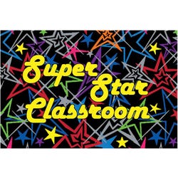 Image for Flagship Carpets Welcome Mat Super Star Carpet, 2 x 3 Feet, Rectangle from School Specialty