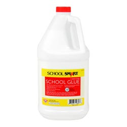 School Smart Washable School Glue, 1 Gallon Bottle, White 2124035