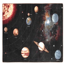 Image for Flagship Carpets Solar System Orbit Carpet, 6 Feet Inches x 8 Feet 4 Inches, Rectangle from School Specialty