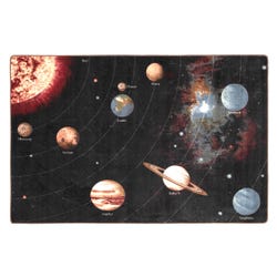 Image for Flagship Carpets Solar System Orbit Carpet, 5 Feet 10 Inches x 8 Feet 4 Inches, Rectangle from School Specialty