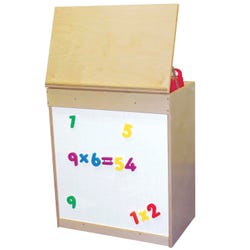 Image for Wood Designs Big Book Display with Magnetic Markerboard 24 x 15 x 28 Inches, Solid from School Specialty