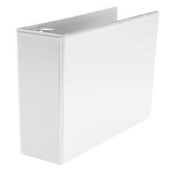 Image for School Smart Round Ring View Binder, Polypropylene, 3 Inches, White from School Specialty