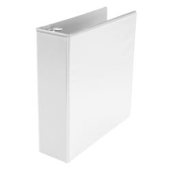 Image for School Smart D Ring View Binder, Polypropylene, 3 Inches, White from School Specialty