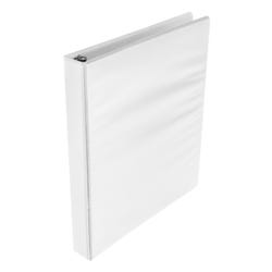 Image for School Smart D Ring View Binder, Polypropylene, 1 Inch, White from School Specialty
