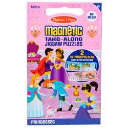 Image for Melissa & Doug Take-Along Magnetic Jigsaw Puzzles - Princesses, 31 Pieces from School Specialty