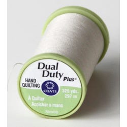 Image for Coats & Clark Dual Duty Plus Hand Quilting Thread, 325 Yards, 25 Weight, Natural from School Specialty