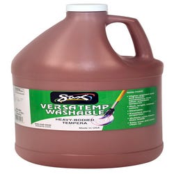 Image for Sax Versatemp Washable Heavy-Bodied Tempera Paint, 1 Gallon, Brown from School Specialty