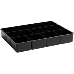 Image for Rubbermaid 7-Compartment Drawer Director Tray Organizer, 15 X 12 X 2-3/8 in, Black from School Specialty