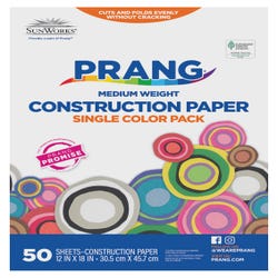 Image for Prang Medium Weight Construction Paper, 12 x 18 Inches, Bright Blue, 50 Sheets from School Specialty