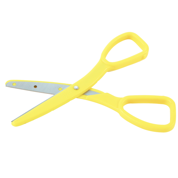 scissors with patterned handle