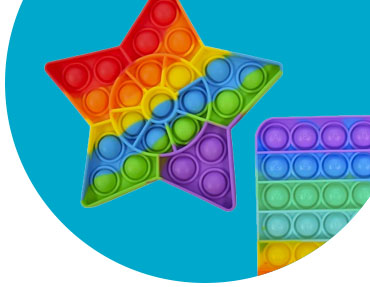 colorful pop it sensory toys